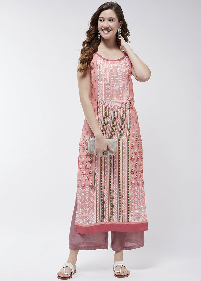 Pink Readymade Viscose Kurti