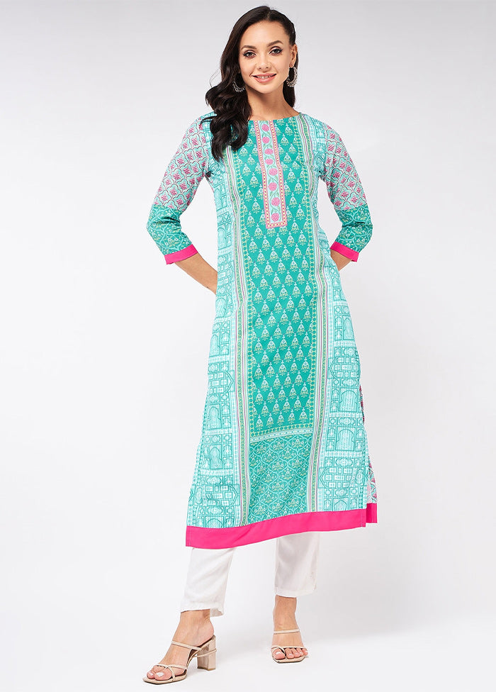 Blue Readymade Rayon Kurti