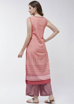 Pink Readymade Viscose Kurti