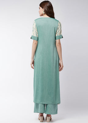 Green Readymade Viscose Kurti