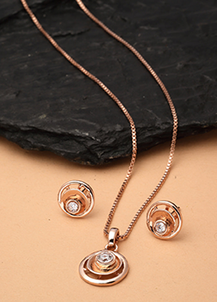 925 Sterling Silver Glossy Pendant Set