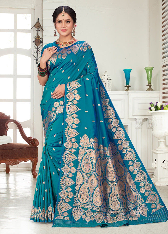 Wine Spun Silk Saree With Blouse Piece