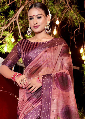 Multicolor Chanderi Silk Saree With Blouse Piece - Indian Silk House Agencies
