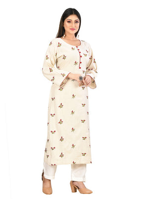 Kora Cotton Flex Solid Womens Kurti VDVSF00119 - Indian Silk House Agencies