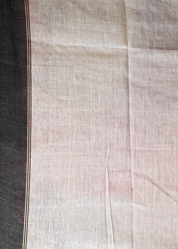 White Begumpuri Cotton Saree Without Blouse Piece - Indian Silk House Agencies
