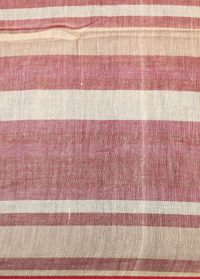 Pink Shantipuri Cotton Saree Without Blouse Piece - Indian Silk House Agencies