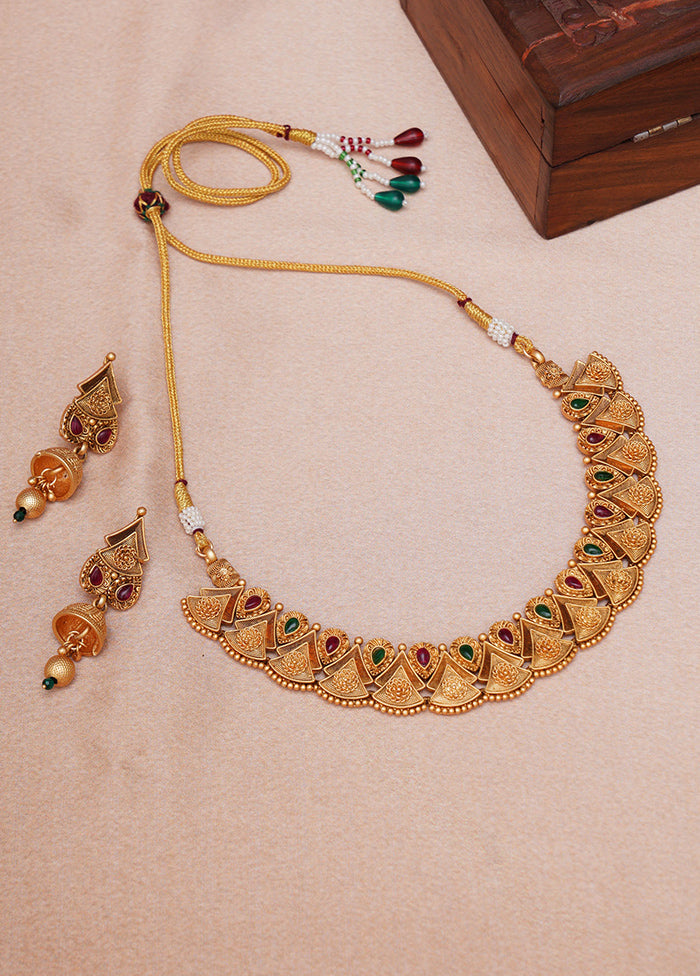 Multicolor Brass Gold Plating Jewellery Set