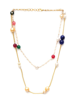 Multicolor Brass Gold Plating Necklace