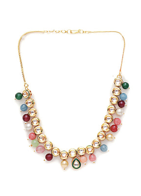 Multicolor Brass Gold Plating Necklace