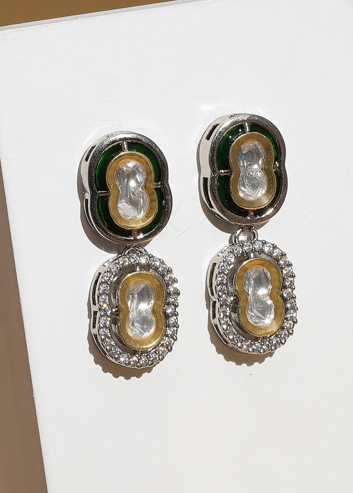 Multicolor Brass Silver Plating Earrings