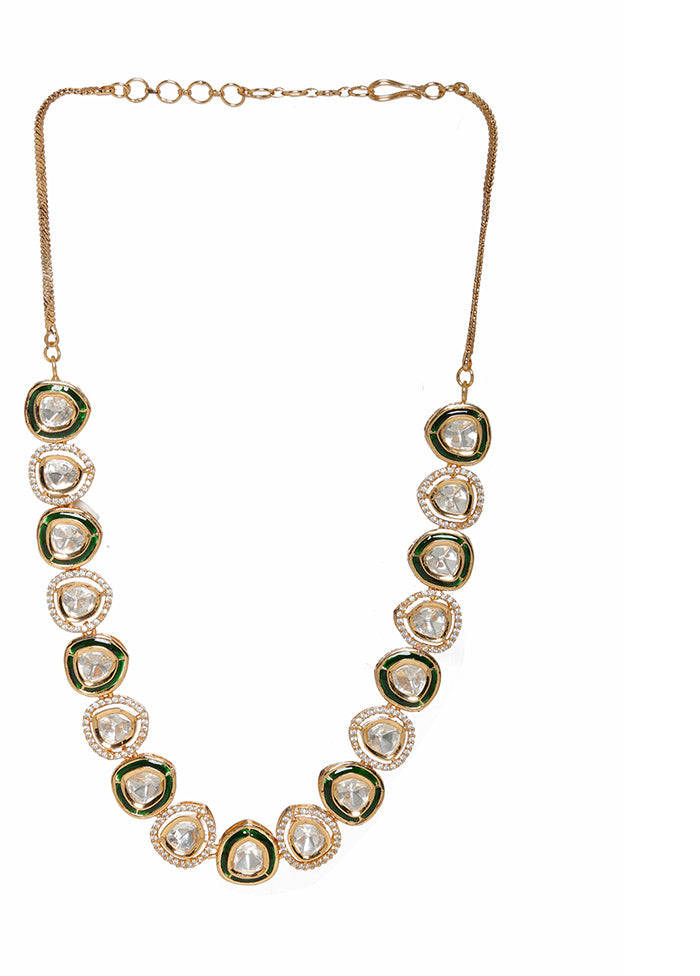 Multicolor Brass Gold Plating Necklace