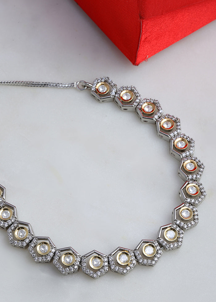 Multicolor Brass Silver Plating Necklace