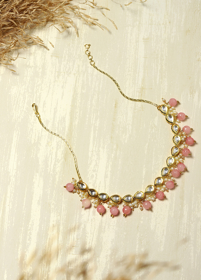 Pink Kundan Choker Necklace - Indian Silk House Agencies