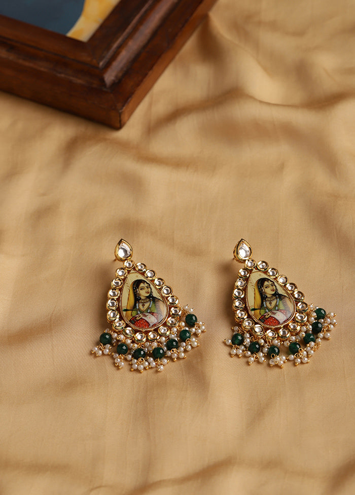 Maharani Kundan Earrings - Indian Silk House Agencies