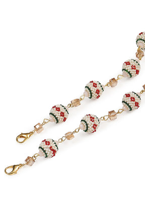 Embellsihed Mask chain - Indian Silk House Agencies