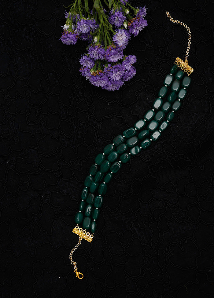 Emerald Green Choker Necklace - Indian Silk House Agencies