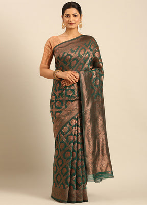 Multicolor Cotton Saree With Blouse Piece