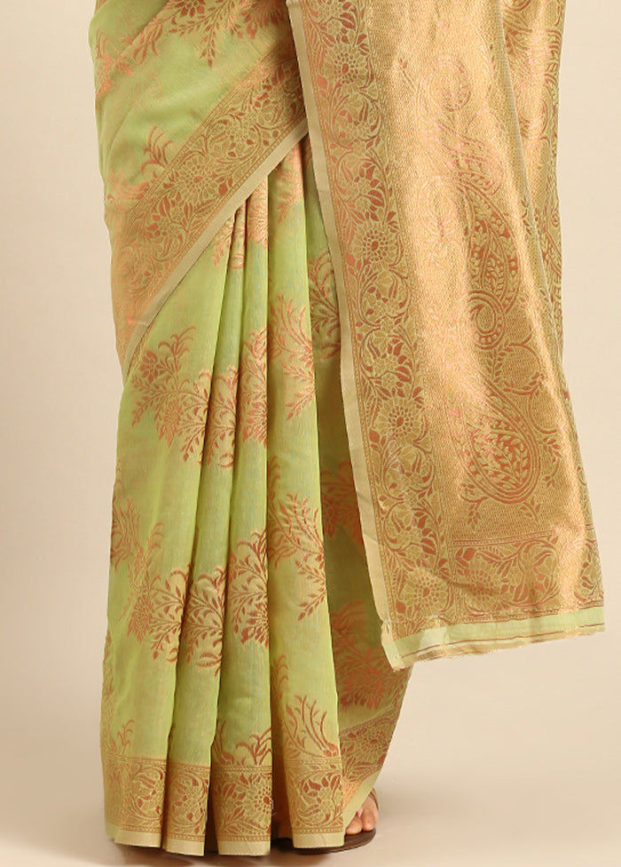 Multicolor Cotton Saree With Blouse Piece