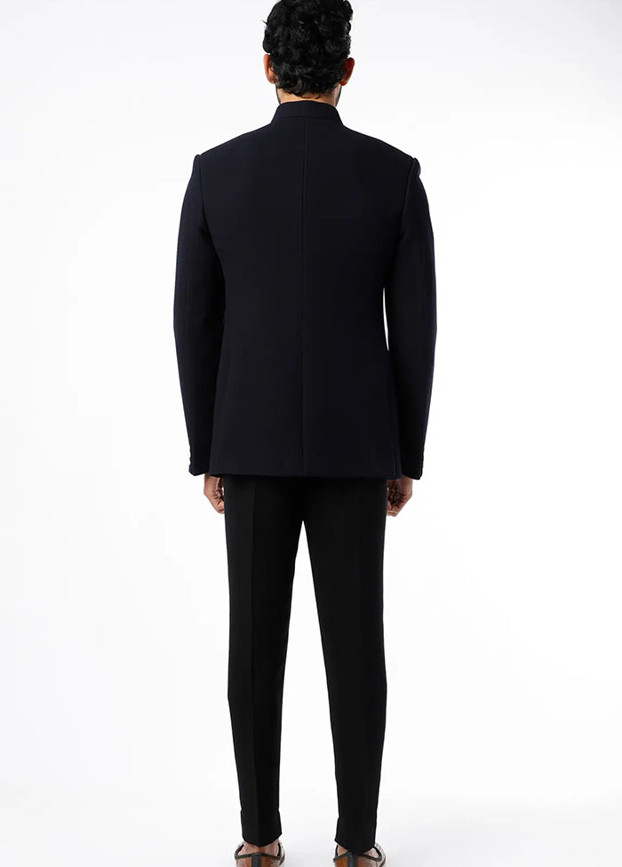 Black Suiting Kurta And Pajama Set VDSF1802257