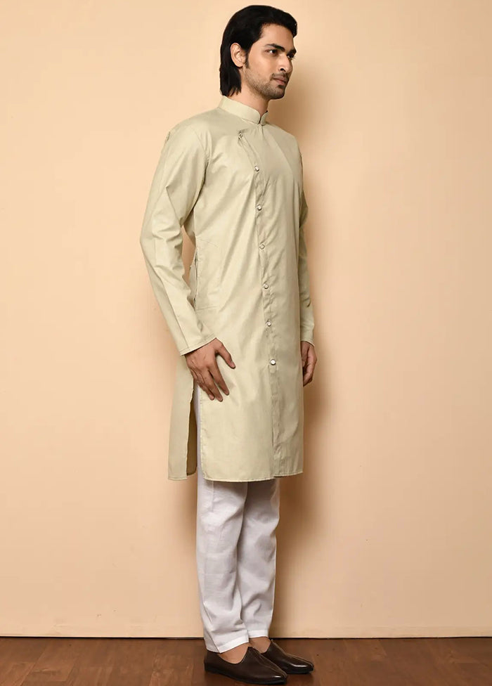 Brown Cotton Blend Kurta And Pajama Set VDSF1802452 - Indian Silk House Agencies