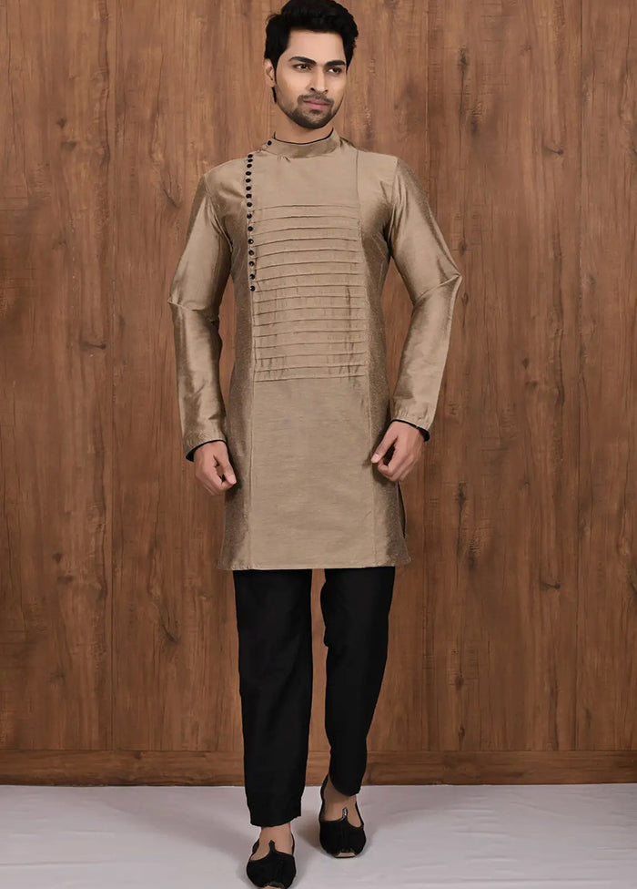 Brown Cotton Blend Kurta And Pajama Set VDSF1802495 - Indian Silk House Agencies