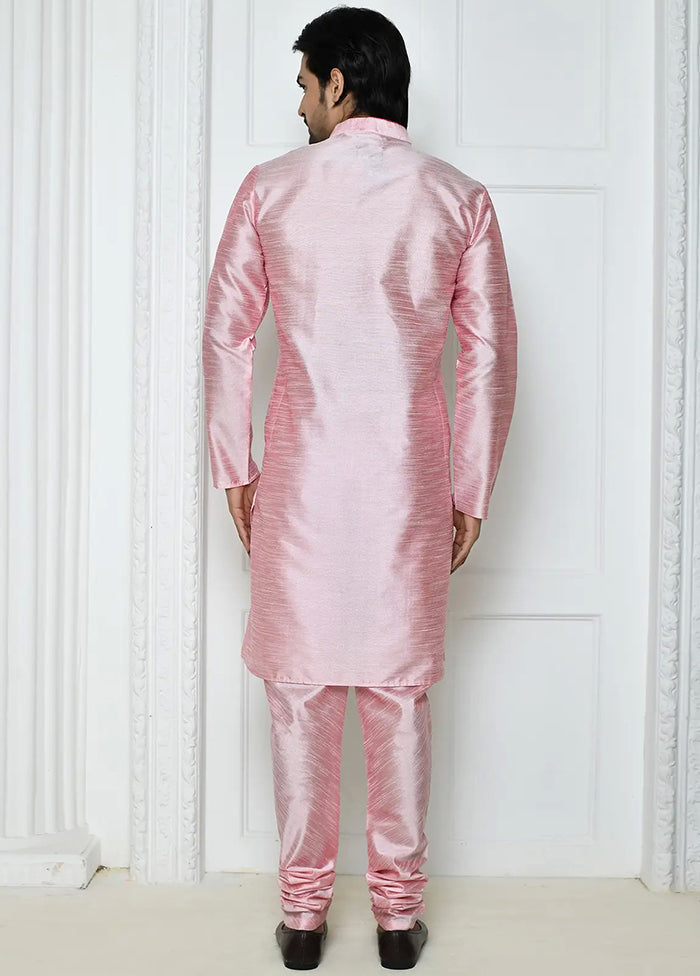 Pink Silk Kurta And Pajama Set VDSF1802504