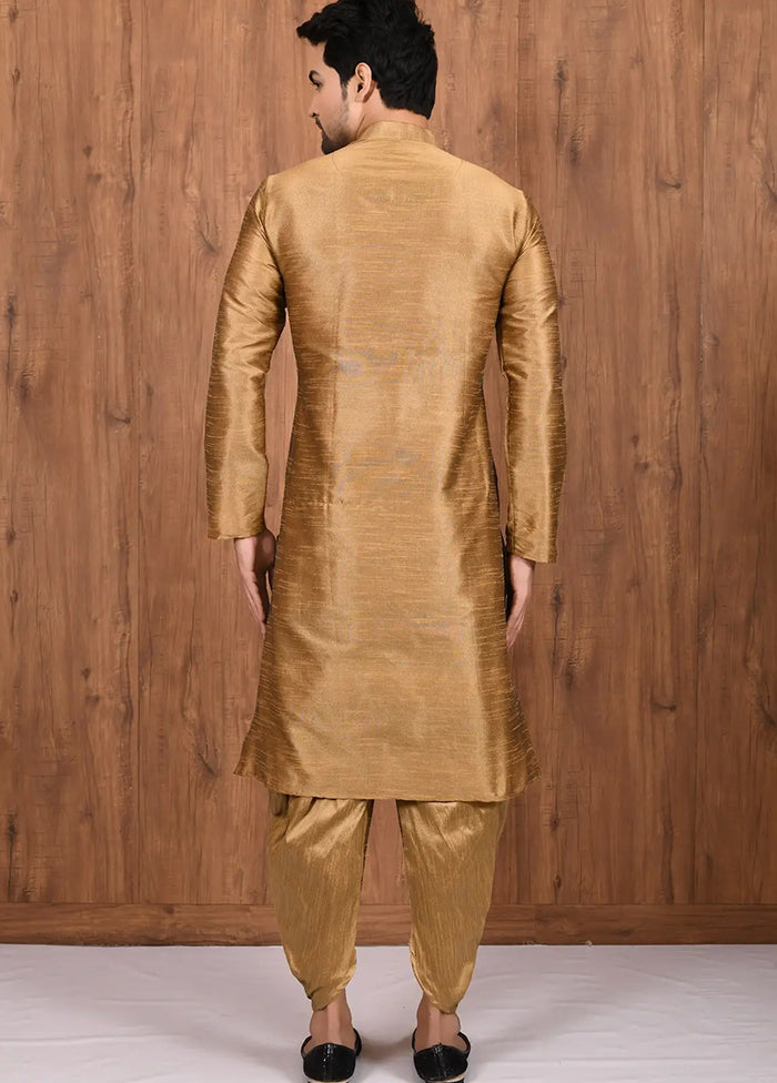 Brown Silk Kurta And Pajama Set VDSF1802515 - Indian Silk House Agencies