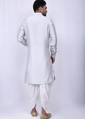 Off White Cotton Blend Kurta And Pajama Set VDSF1802558 - Indian Silk House Agencies