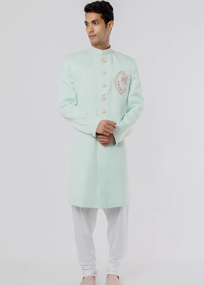 Green Rayon Kurta And Pajama Set VDSF1802320 - Indian Silk House Agencies