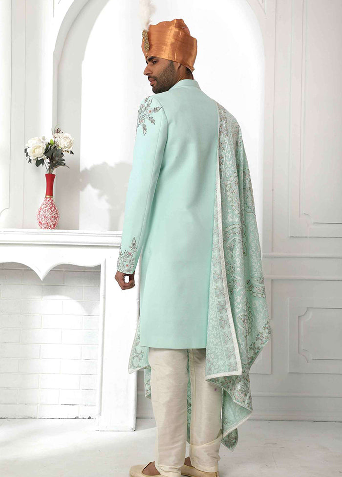 Green Rayon Kurta And Pajama Set VDSF1802353 - Indian Silk House Agencies