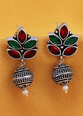 Multicolor Alloy Glossy Earrings