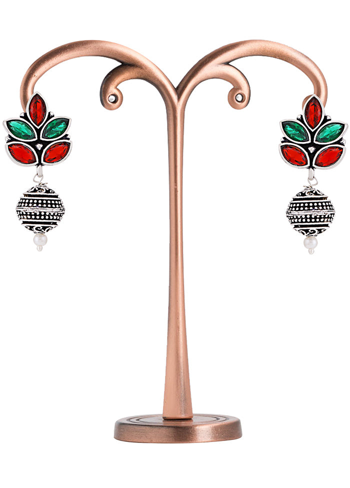 Multicolor Alloy Glossy Earrings