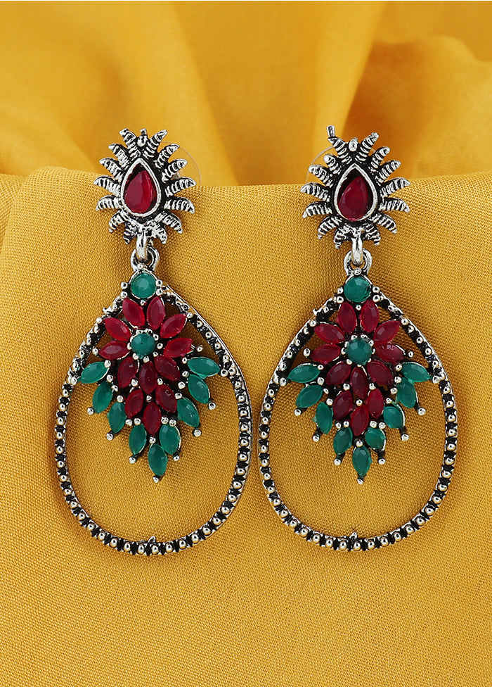 Multicolor Alloy Glossy Earrings