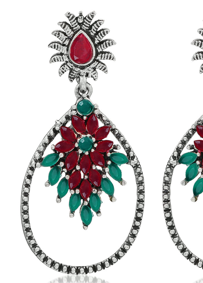 Multicolor Alloy Glossy Earrings