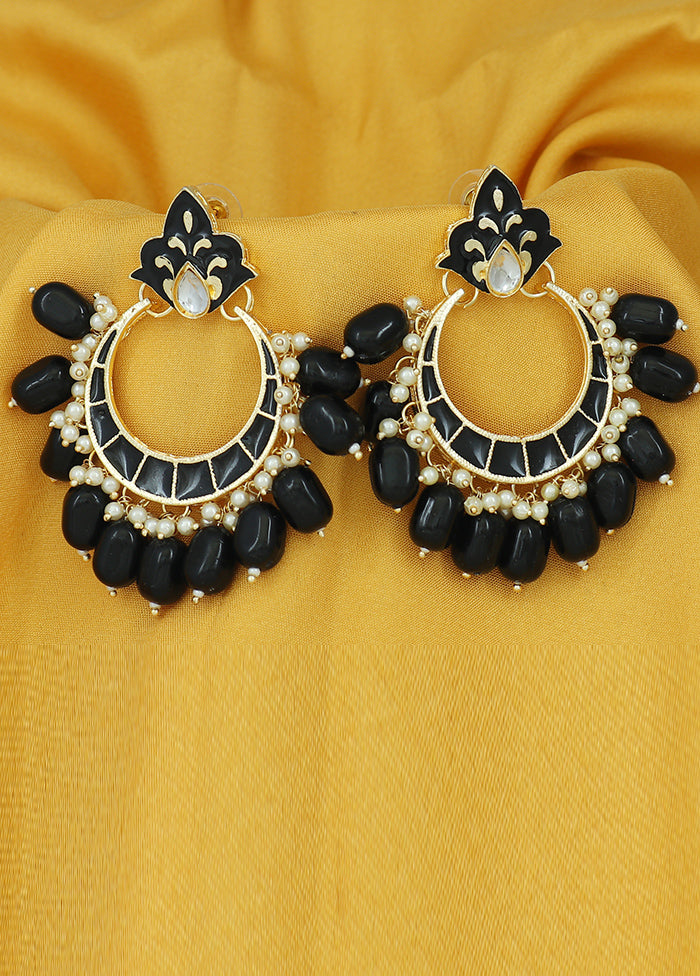 Multicolor Alloy Glossy Earrings