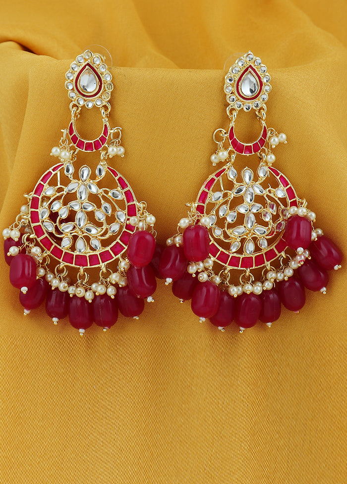 Multicolor Alloy Glossy Earrings