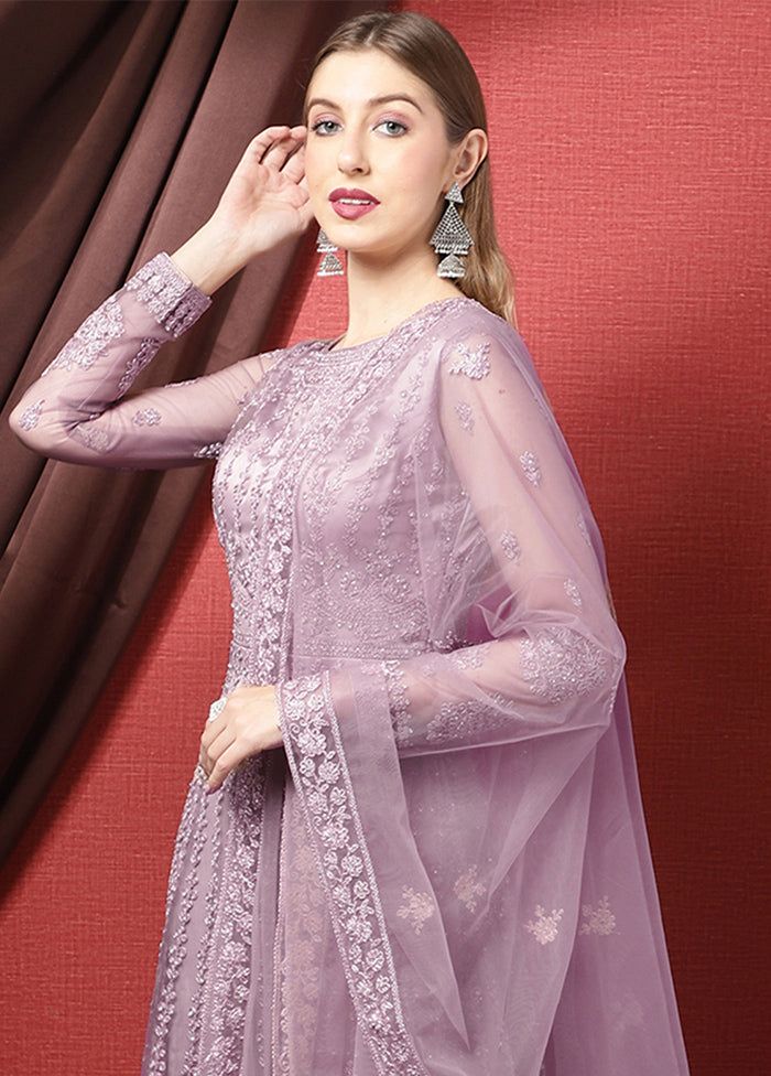 3 Pc Pink Unstitched Suit Set With Dupatta VDSL2503234 - Indian Silk House Agencies