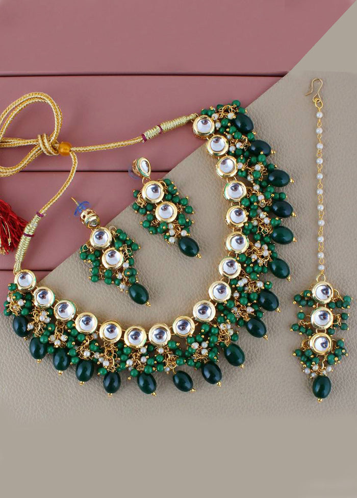 Green Alloy Jewellery Set