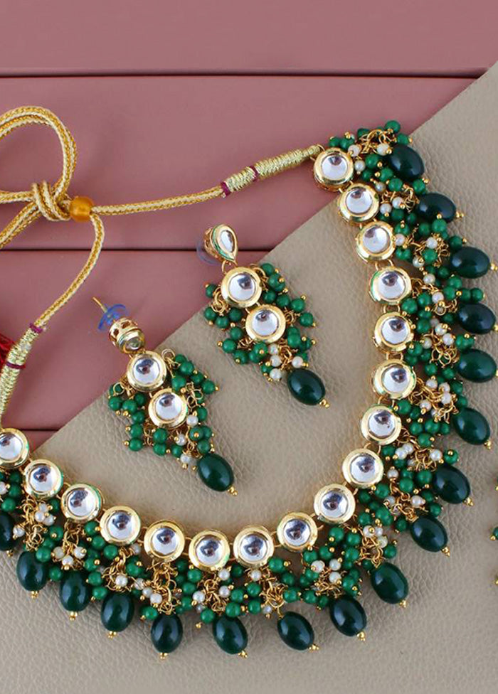 Green Alloy Jewellery Set