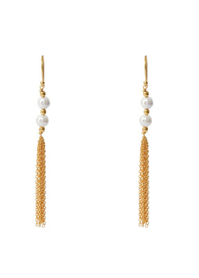A Stunning Earrings In The Matt Gold Finish With Intricate Handcrafted Detailing - Indian Silk House Agencies