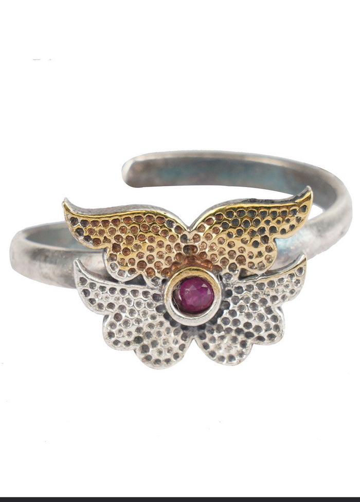 Dual Tone Brass Toe Ring - Indian Silk House Agencies