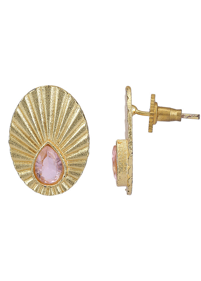 Miny Size Matte Gold Earrings - Indian Silk House Agencies