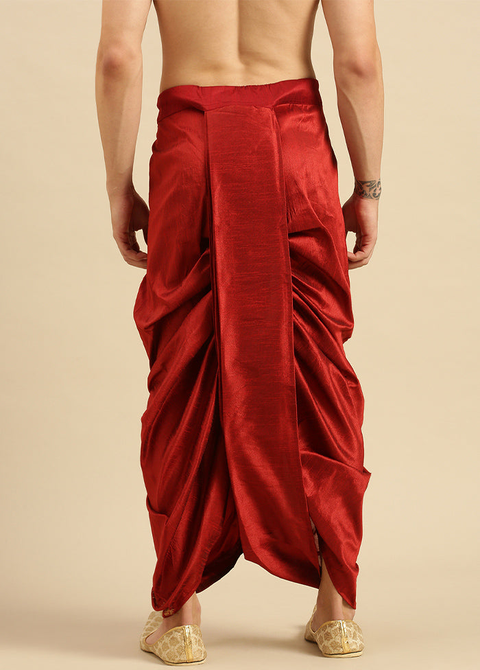 Red Silk Ethnic Bottom Wear - Indian Silk House Agencies