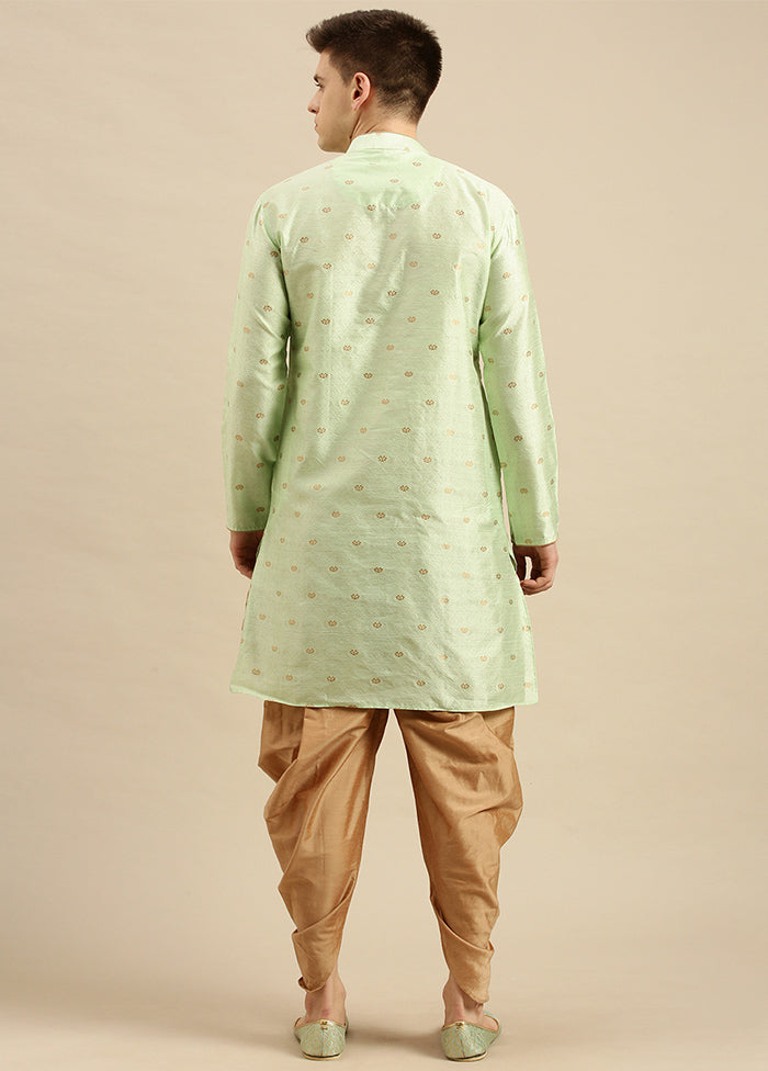 Light Green Silk Kurta And Pajama Set VDSAN2812320