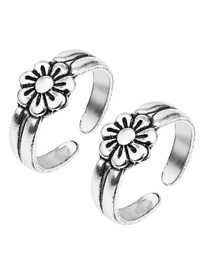 925 Sterling Silver Glossy Toe Rings