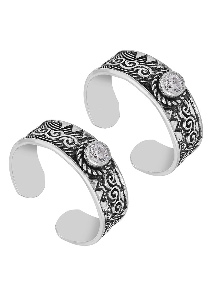 925 Sterling Silver Glossy Toe Rings