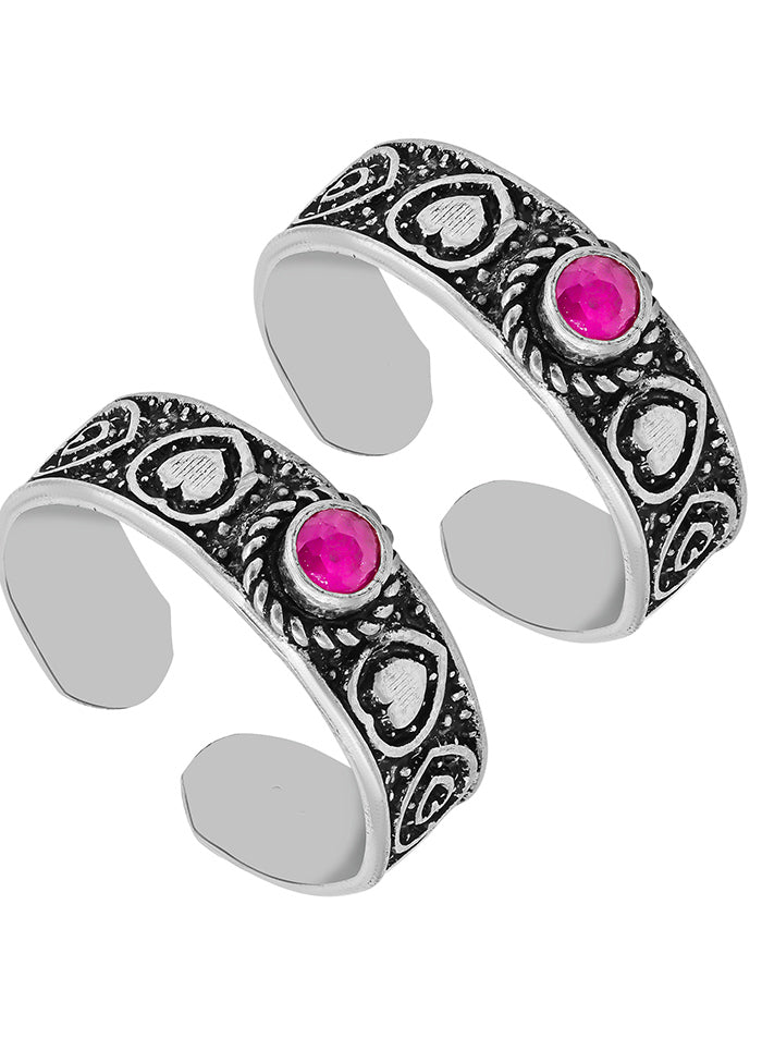 925 Sterling Silver Glossy Toe Rings