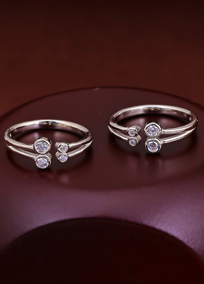 925 Sterling Silver Glossy Toe Rings