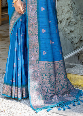 Firoza Banarasi Silk Saree With Blouse Piece