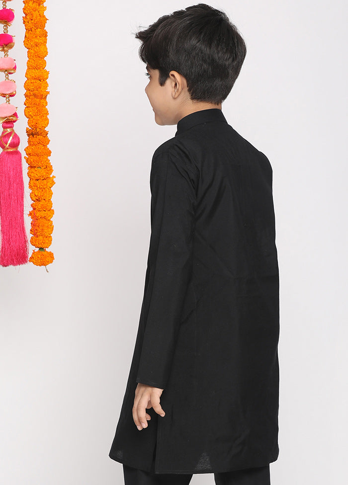 Black Silk Kurta